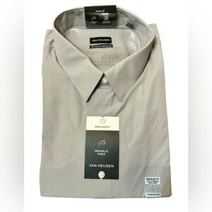 Van Heusen Light Gray Dress Shirt